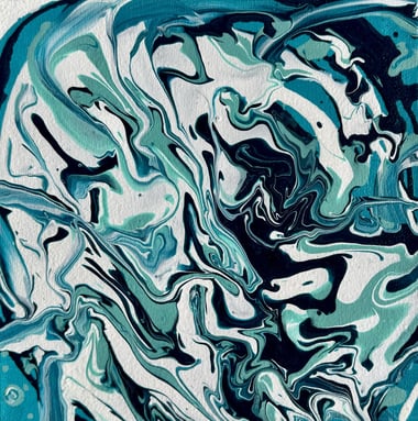 Tempête - 20x20 -20€ -  peinture acrylique 2023
