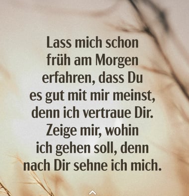Zeige mir, wohin ich gehen soll, Gott