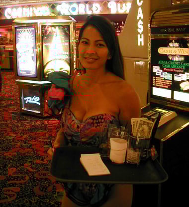 Rio Suites Las Vegas cocktail waitress