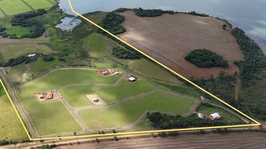 Vorderer Teil El Parque Paraná Drohnenaufnahme