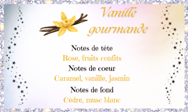 Description parfum Vanille gourmande