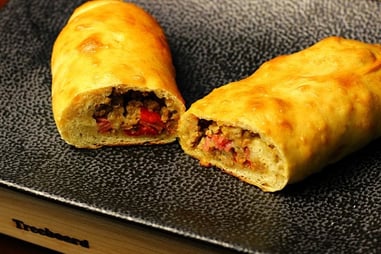 homemade sausage bread