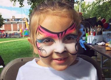 Kitty Cat Face Painting at a Las Vegas Park