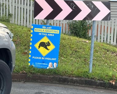 Koala Sighting Sign BCC