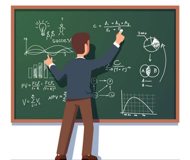 A Professor teaching himself.