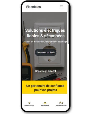 a phone screen showing a picture of a phone with a picture of a electrical outlet