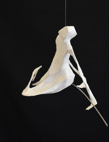 mobile sculpture papier personnage mouvement