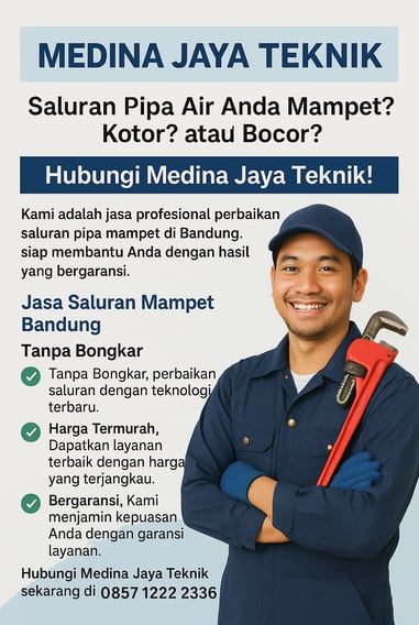 jasa saluran mampet bandungtanpa bongkar
