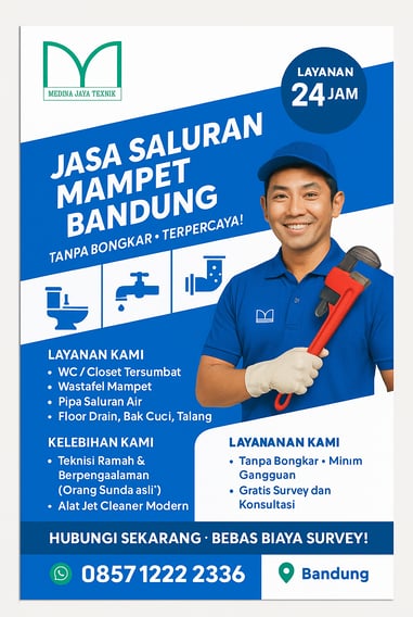 jasa saluran mampet bandung