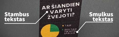 teksto smulkumas kvapukas su foto