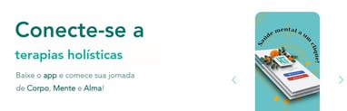 simulação de tela de aplicativo para terapia