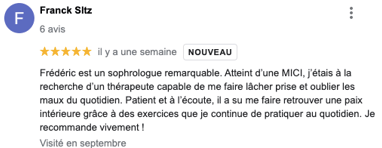 avis frederic sophrologie