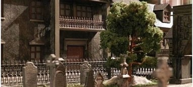 Diorama de cementerio 