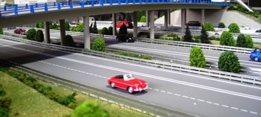Maqueta de autopista