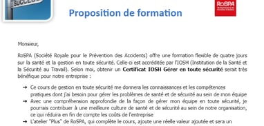 Modèle de lettre de demande de formation à son employeur