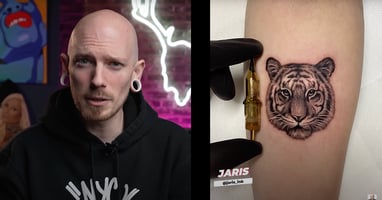 Pony lawson tattoo critiques reviews micro realism tiger