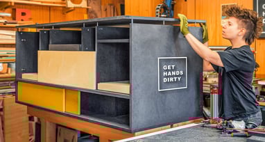 How to build a Media Console with space for a record players, game consoles, vaccum and speakers
