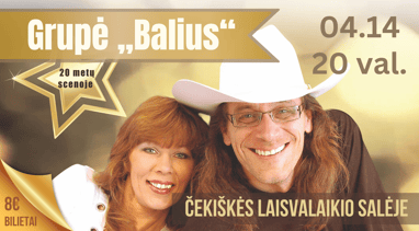 Balius koncertas Cekiskeje
