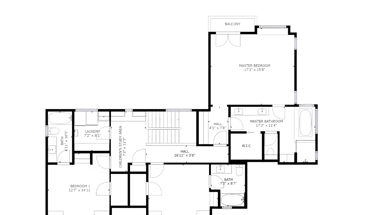 E-Raum Grundriss für Immobilien