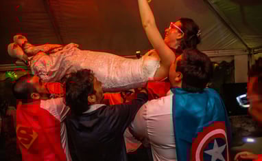 novia en la fiesta