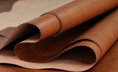 Vegetable tanned leather