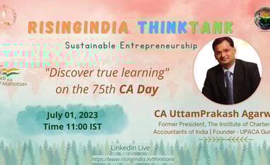The 75th Chartered Accountants Day - RisingIndia ThinkTank July 01, 2023 live on LinkedIn