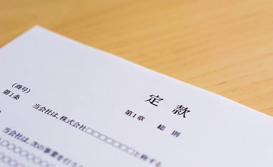 Bản điều lệ (定款)