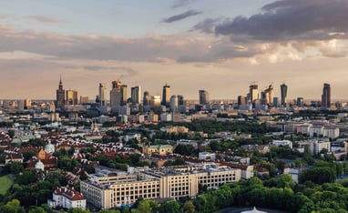 zdjecia z drona warszawa