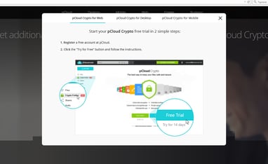Crypto Folder for Windows Modal