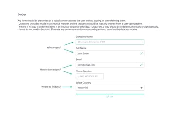 Input Order