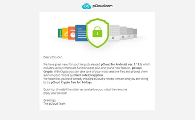 pCloud Email