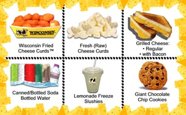 Wiscosnin Fried Cheese Curds™ Menu