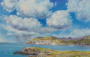 landscape seascape sanna headland clouds