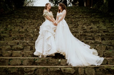 vancouver wedding photography lgdtq couple holding hands