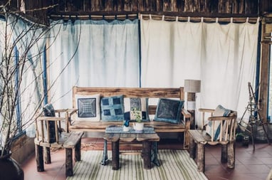 trang trí nội thất, rustic
