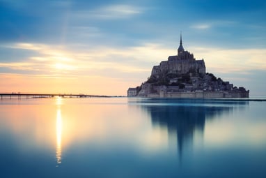 Mont-Saint-Michel view during private Normandy tour