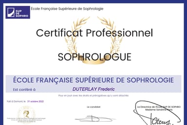 Certificat dipolme sophrologue