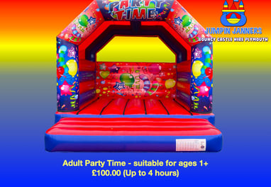 Adult Suitable Party Time Bouncy Castle Plymouth