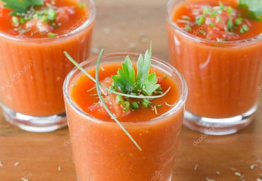 gazpacho anduluz en vaso