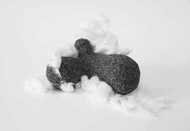 Sand and cotton sculpture