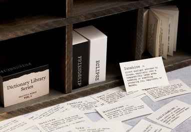 Dictionary Library Series memo pads from Wintertime Crafts