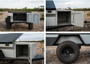 customize rustic mountain overlanding trailer in Texas