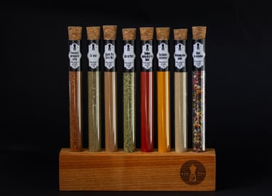 Stalak za epruvete za začine, trešnja, kupac Spice Up shop