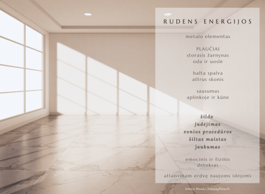 rudens energijos