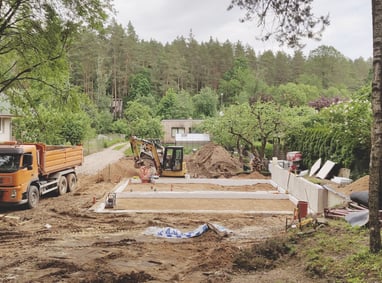 smėlio pagrindo ruošimas