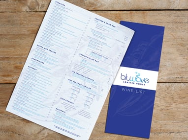 Blu Wave Menu & Wine List