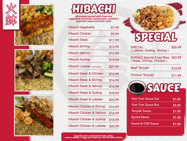 Hibachis restaurant deals