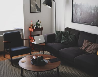 Bright living room with modern inventory