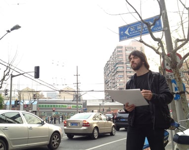 藝術家林仁亞在上海 2013