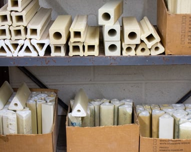 Images of kiln posts.